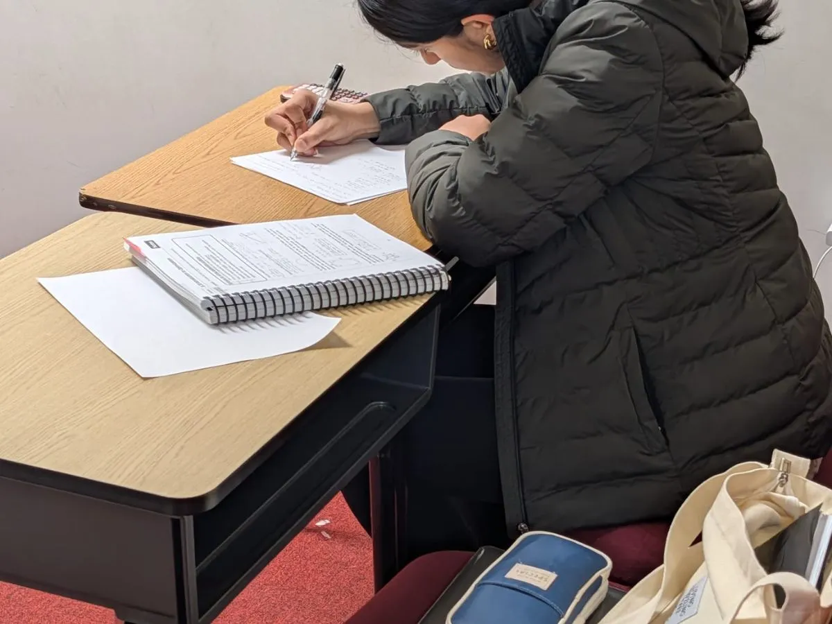 Student in personalized tutoring session